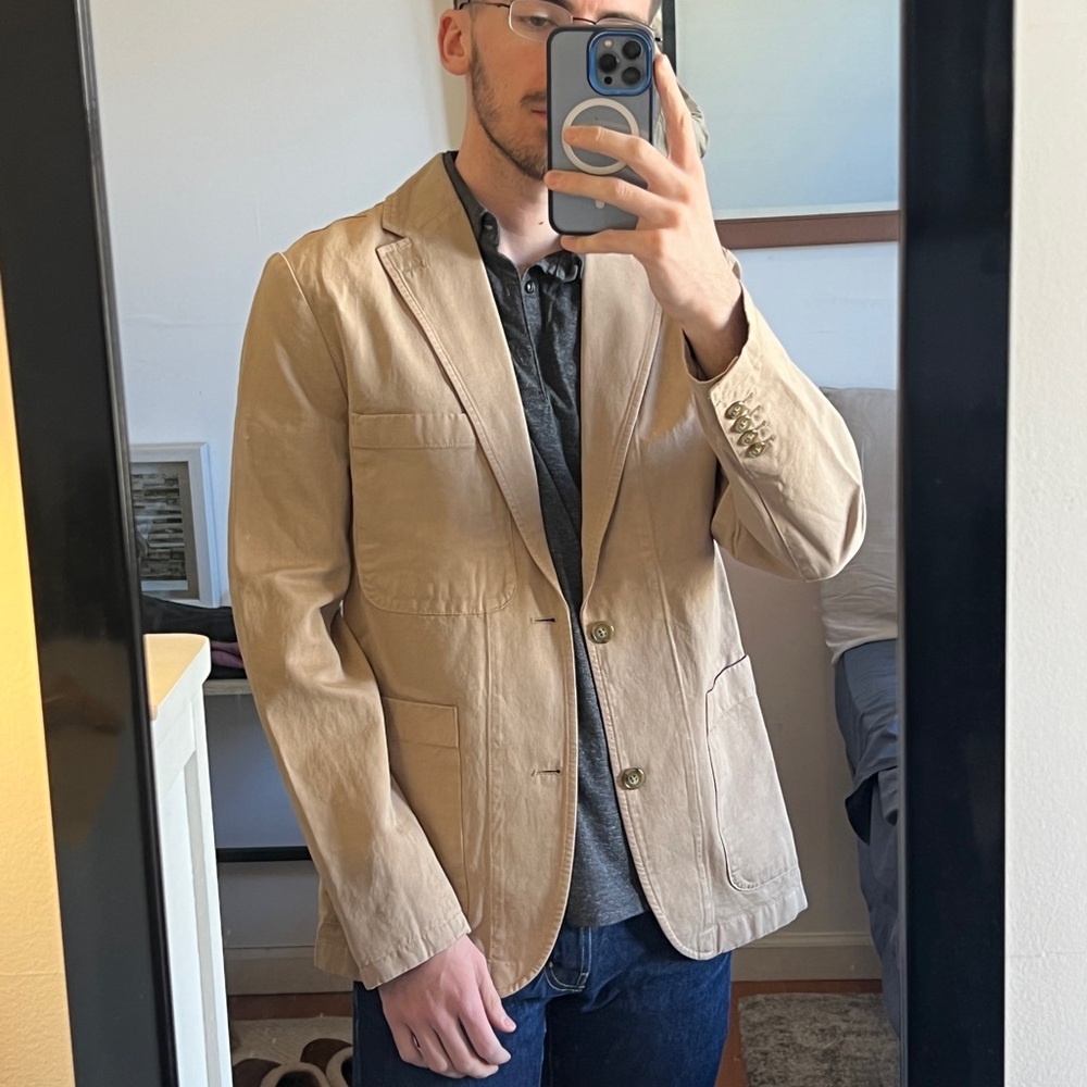 Tan Blazer Jacket - J. Crew